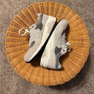 New Balance Gray and White Athletic Sneakers